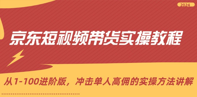 （12061期）京东短视频带货实操教程，从1-轻创网
