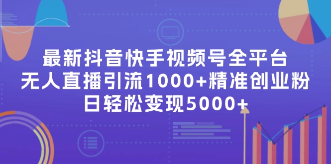 （11970期）最新抖音快手视频号全平台无人直播引流1000+精准创业粉，日轻松变现5000+-轻创网