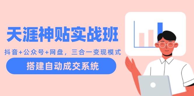 （12534期）天涯神贴实战班：抖音+公众号+网盘，三合一变现模式，搭建自动成交系统-轻创网